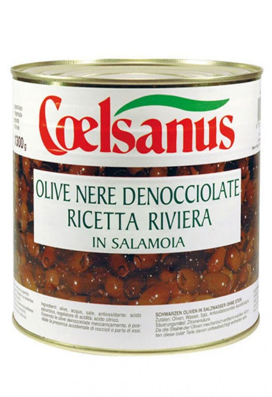 Olives noires dénoyautées Recette « Riviera » 